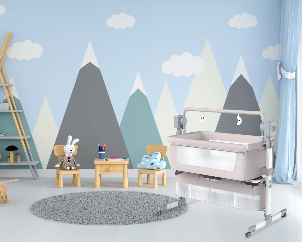 deluxe cradle and swing